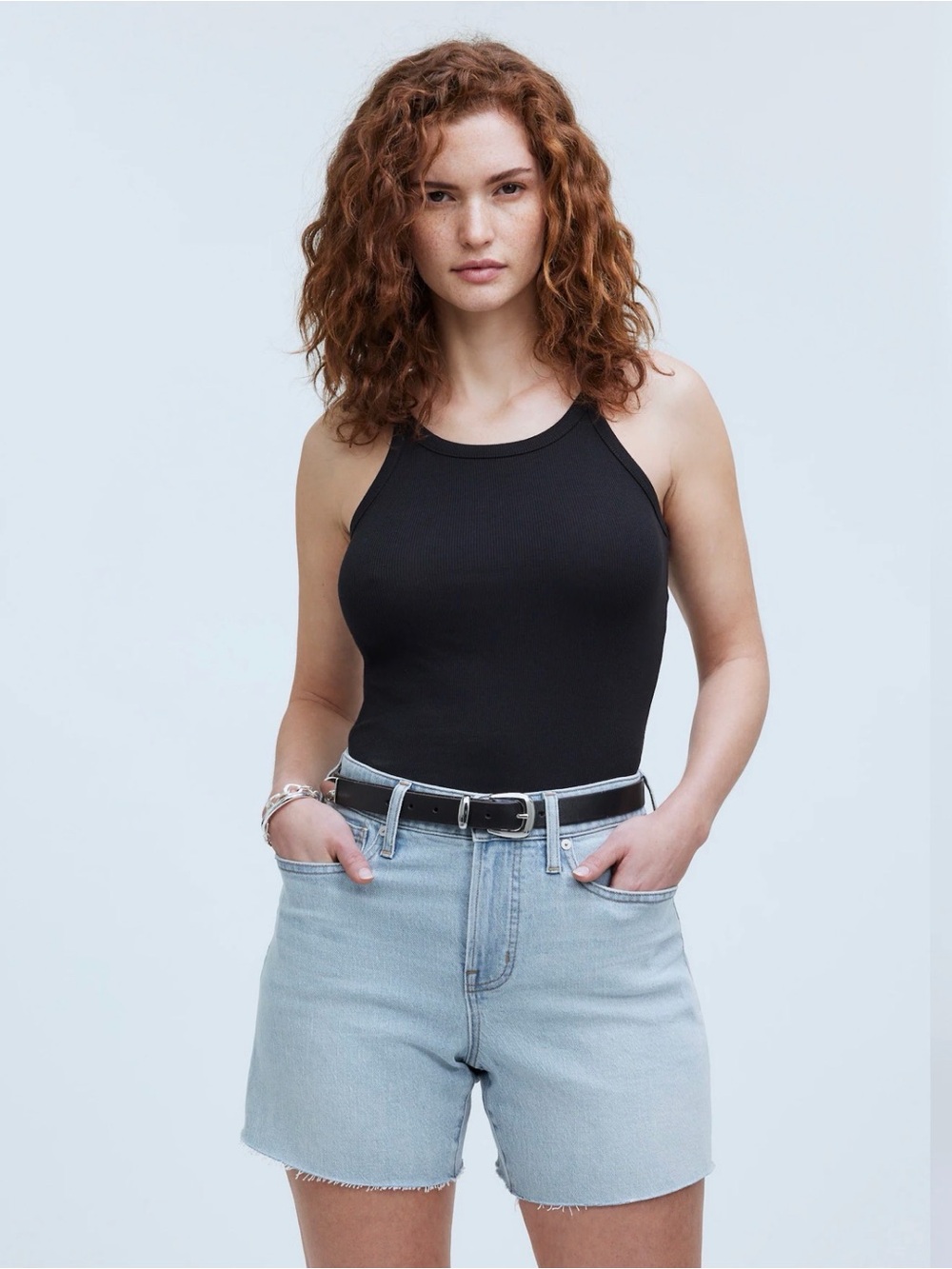 Madewell The Curvy Perfect Vintage Jean Short in Fitzgerald Wash